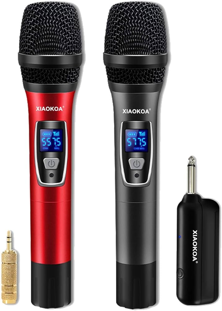 Amazon.co.jp: XIAOKOA ダイナミックマイク ワイヤレスマイク ハンド