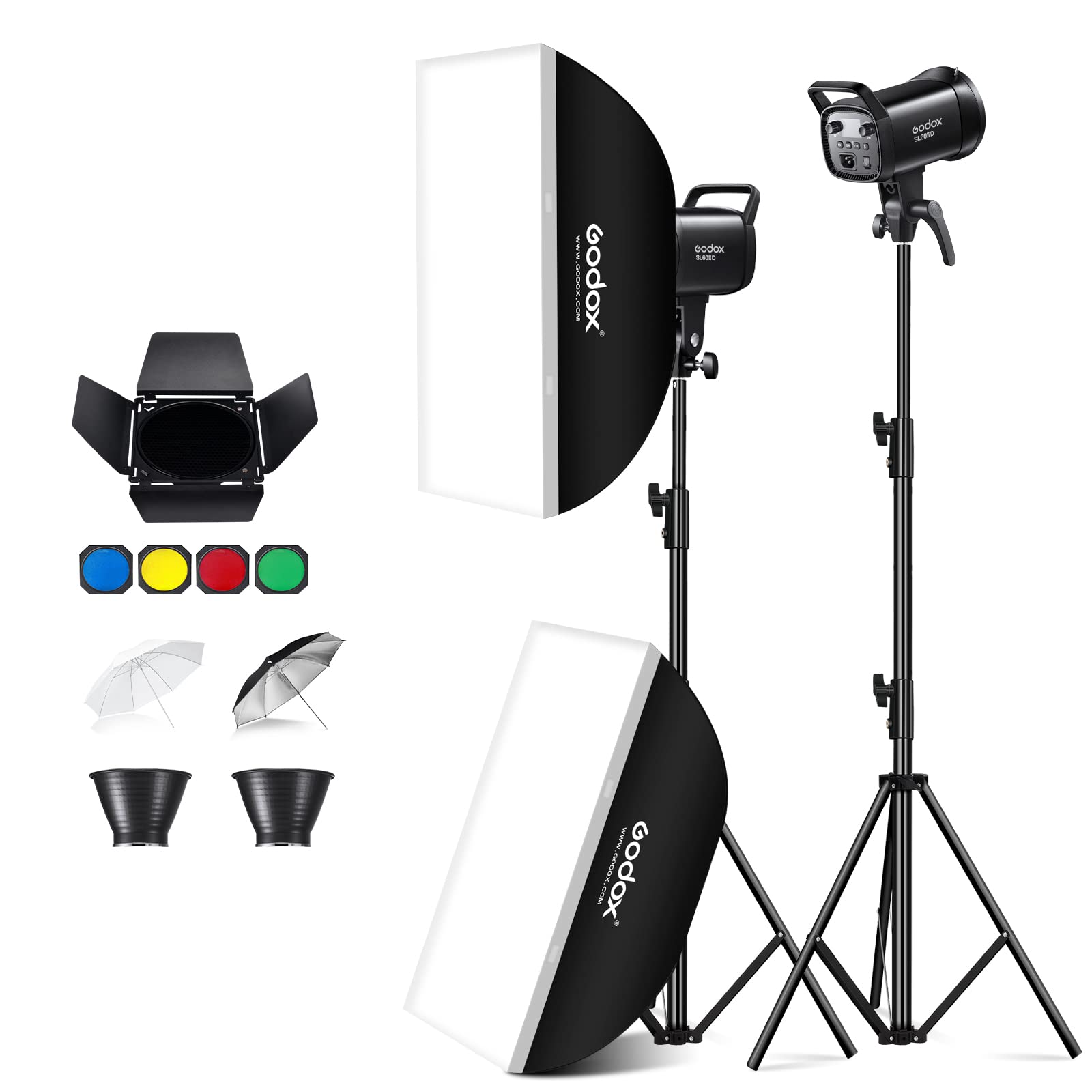 Amazon.com : Godox SL60IID LED Video Light,2*SL60W Video Lighting