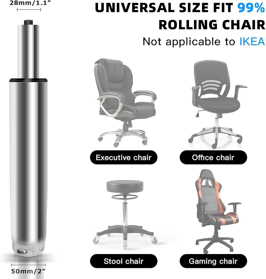 Amazon.co.jp: 'オフィスチェアシリンダー 交換用 グローブ付き 高耐久