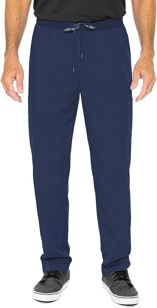 Amazon.com: Med Couture Men's Straight Leg Scrub Pant with Zip Fly