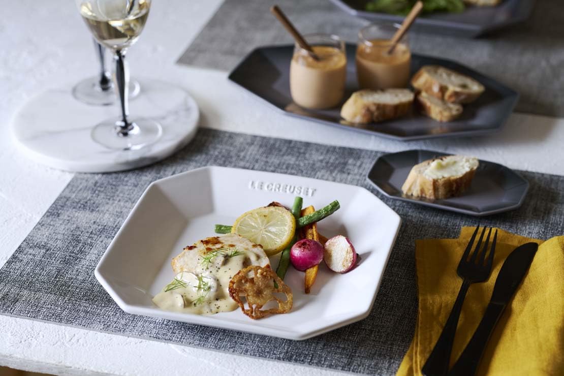 Amazon.co.jp: ル・クルーゼ(Le Creuset) 皿 オクタゴン スクエア