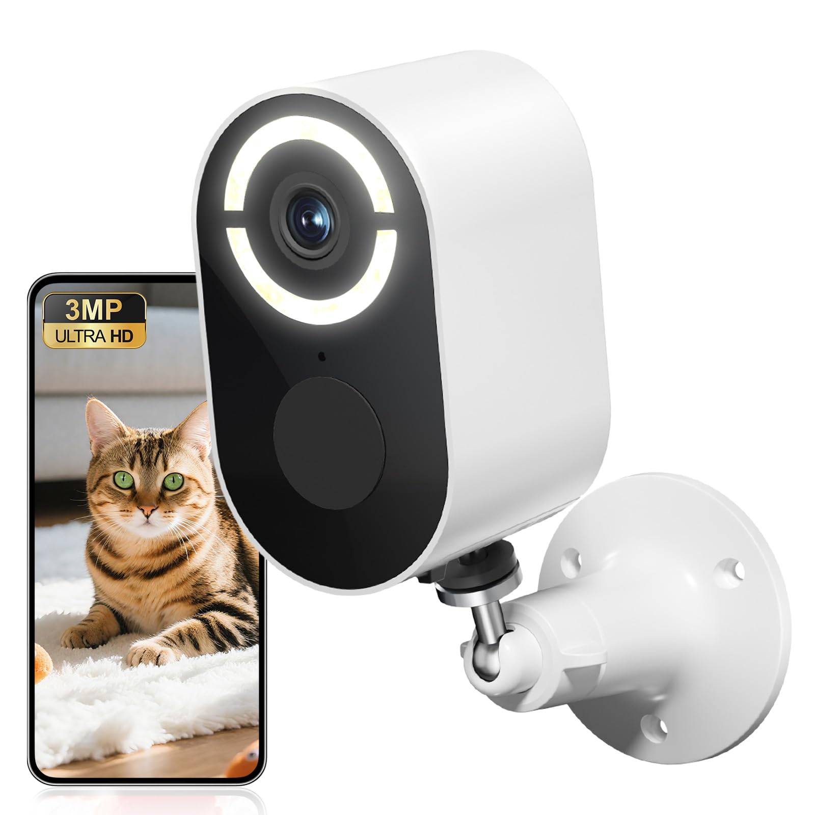 Amazon.co.jp: 【2025新登場・電池式】JUFLSKY 防犯カメラ 屋外 室内