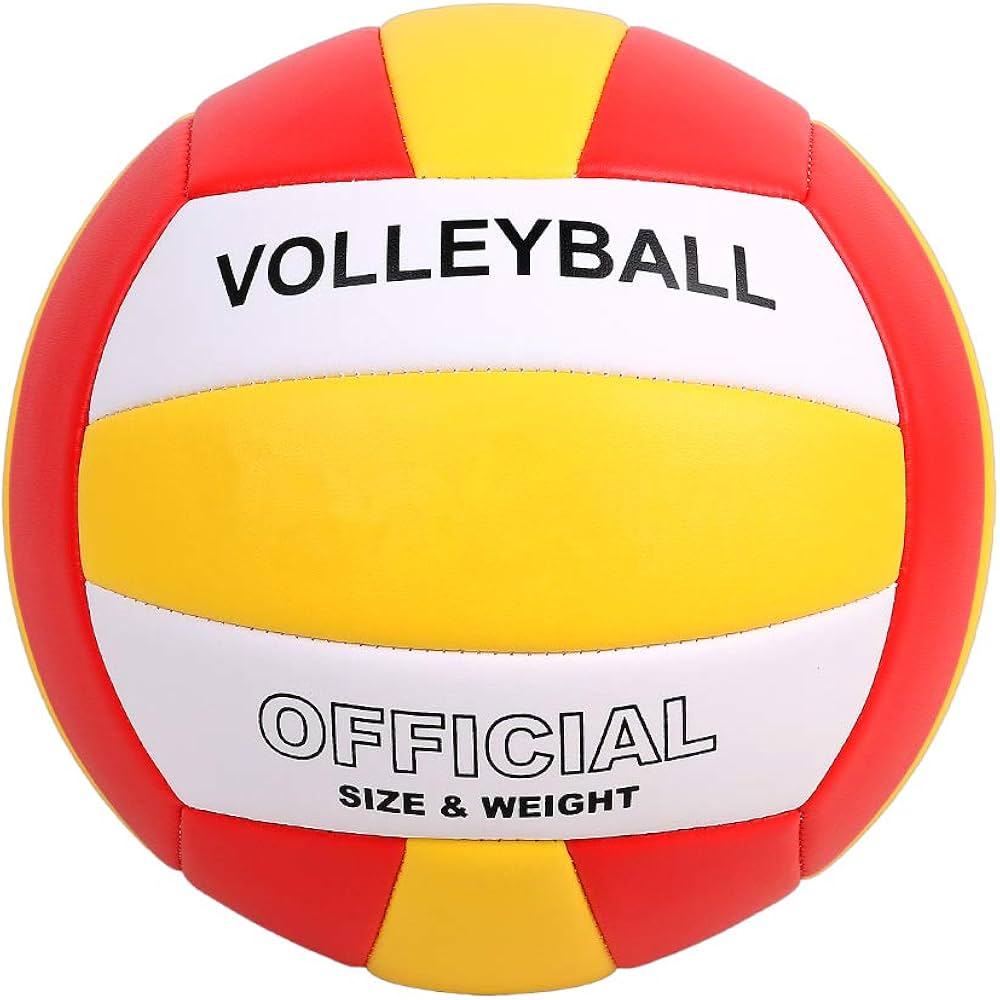 Amazon | バレーボール ソフトバレー 5号球 軽量 空気入れ 練習用 円周