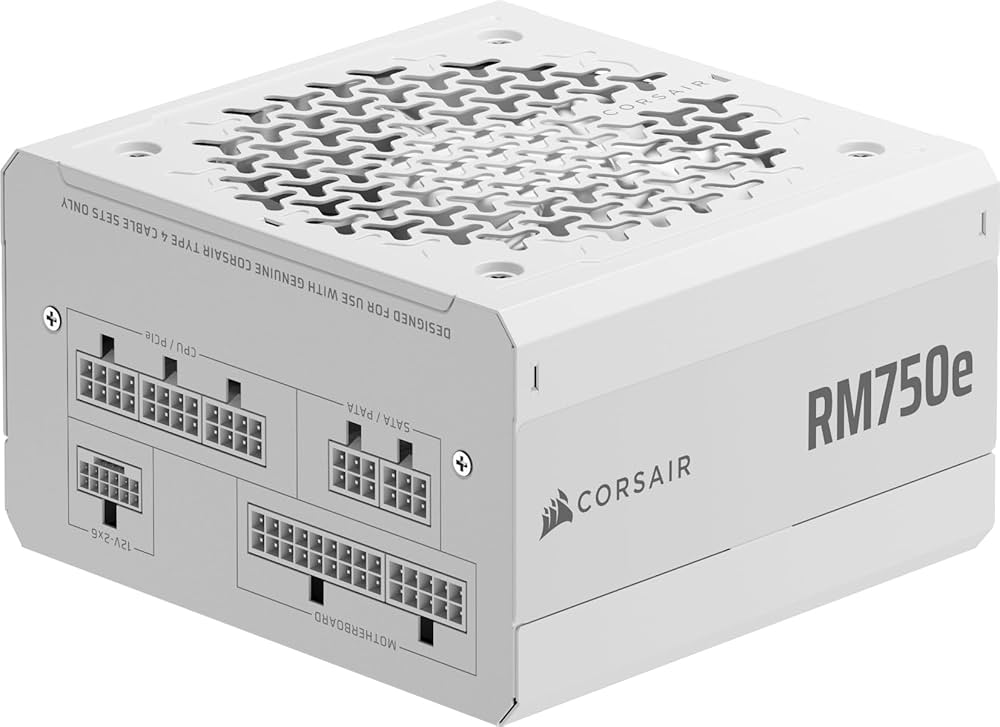 Amazon | CORSAIR RM750e 2025ホワイトモデル PC電源ユニット 750W
