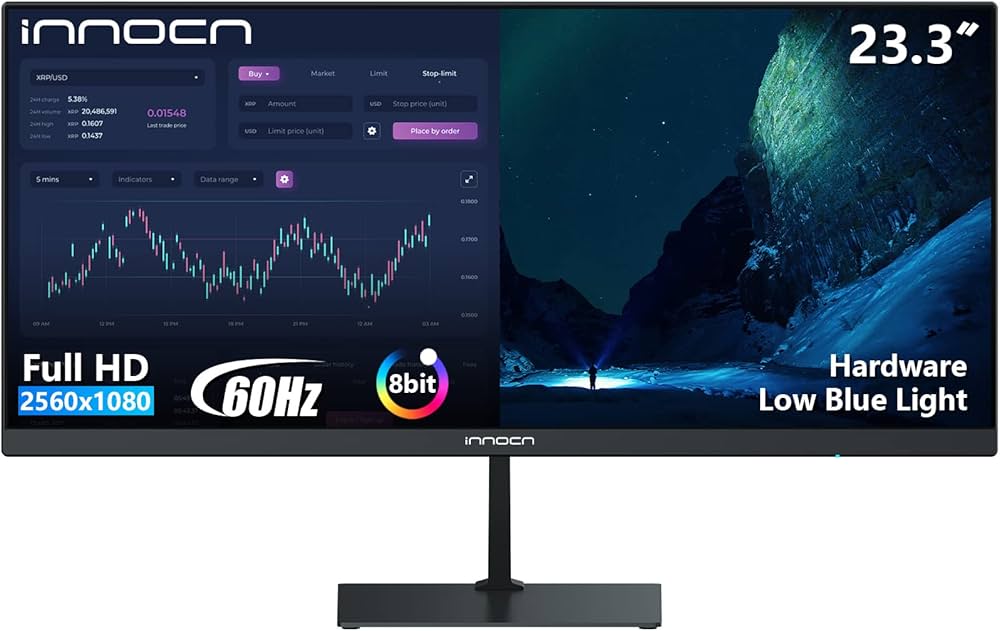 Amazon.co.jp: INNOCN 23.3型ワイドスクリーンモニター、21:9 FHD(2560