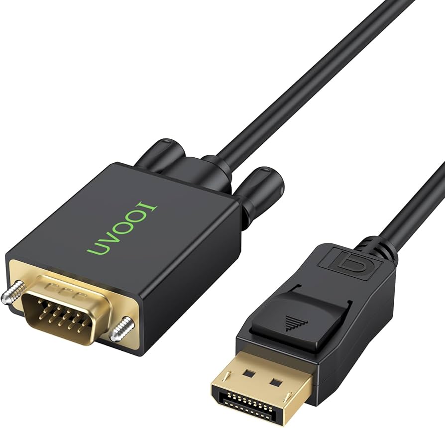 Amazon.com: Display Port to VGA Cable 6FT, DisplayPort DP to VGA