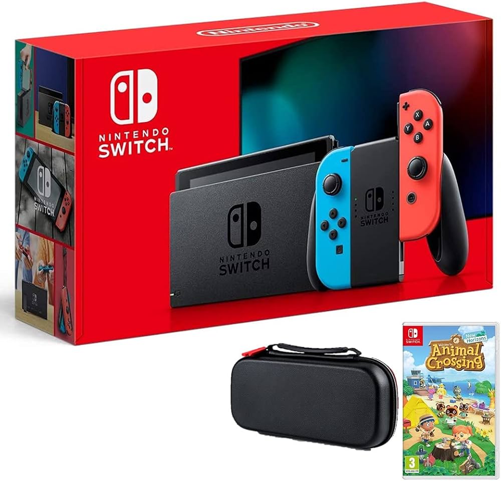 Nintendo Switch Bundle w/Game & Case: Nintendo Switch 32GB Console