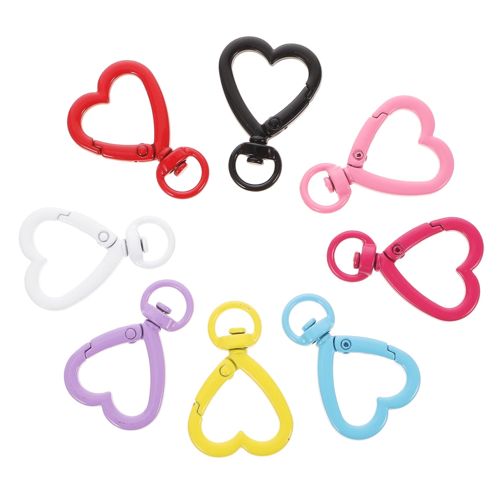 Amazon.com: EXCEART 2sets Heart Swivel Clasp DIY Keychain Buckles