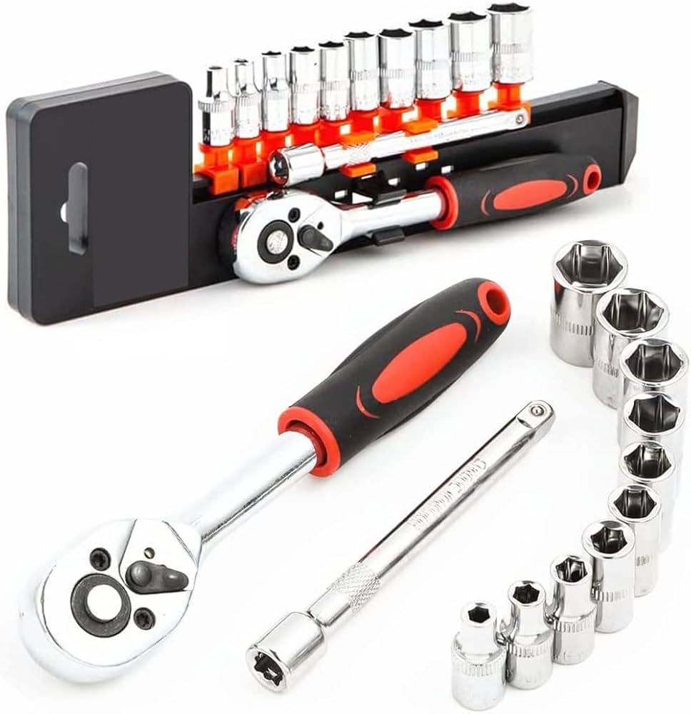Amazon.co.jp: Thecom ソケットレンチセット ラチェットハンドル