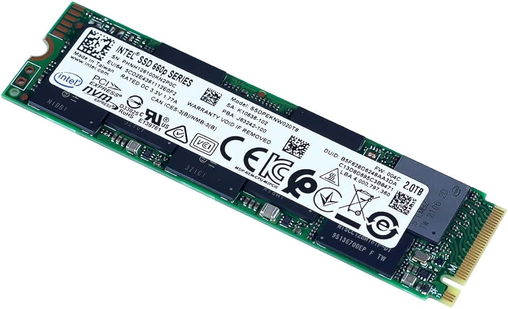 Amazon | ソリダイム(Solidigm) 3D NAND技術を搭載 インテル®SSD660P