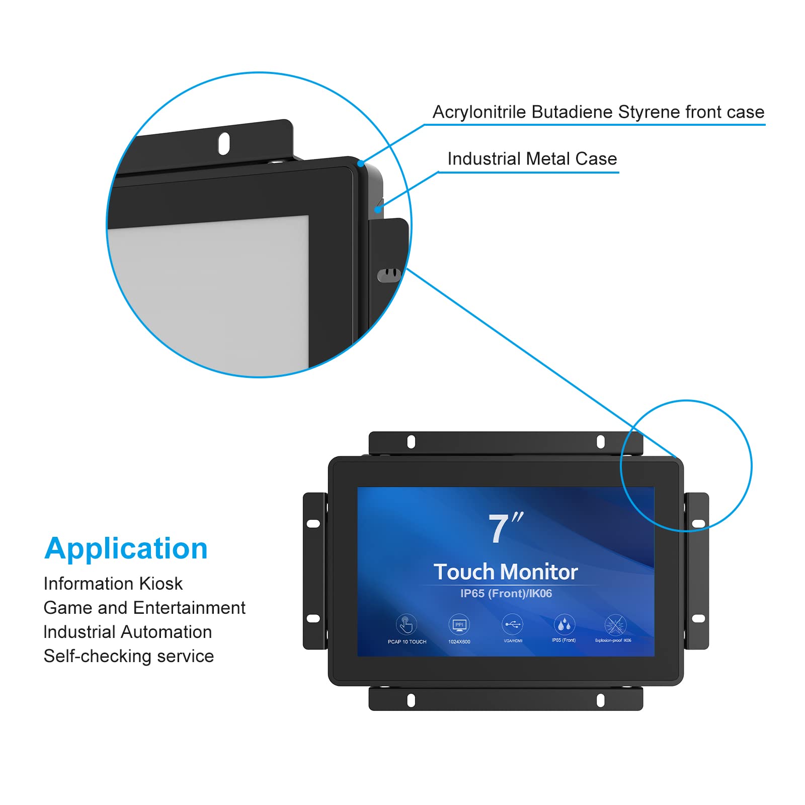 Amazon.co.jp: GreenTouch 7 インチ オープン フレーム 1024x600 HDMI