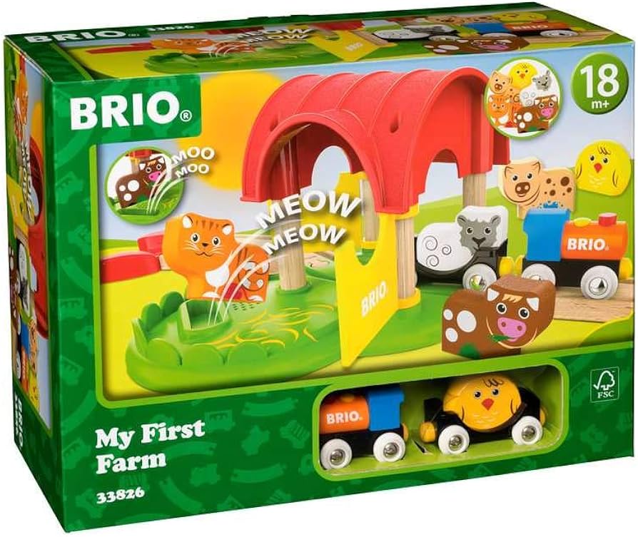 Amazon | BRIO マイファーストファーム 33826 | 電車・レールセット