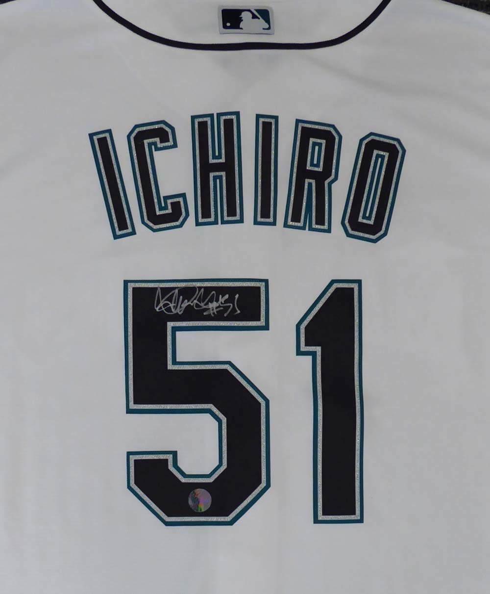 Amazon.com: Mariners Ichiro Suzuki Autographed White Majestic Cool