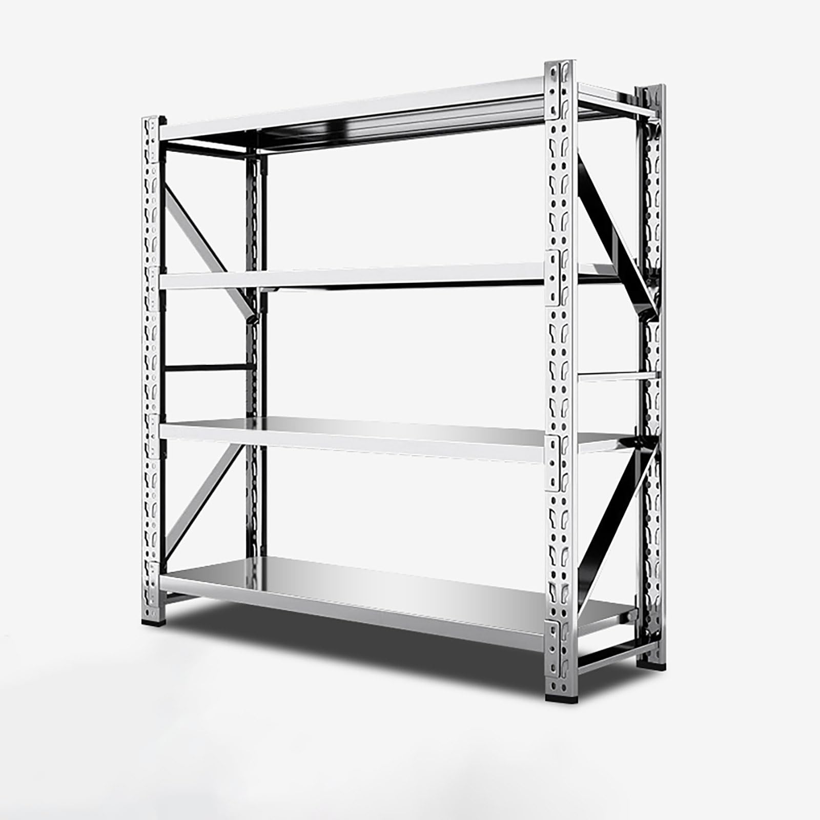 Amazon｜FVTVHEV スチールラック メタルラック 4段 耐荷重600kg 高さ