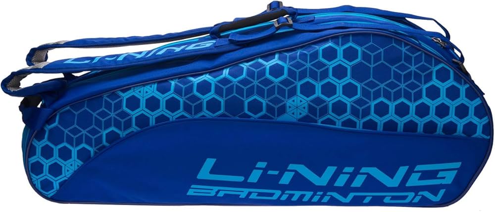 Amazon | LI-NING ABJN018-2 ブルー ラケットバッグ 6本用