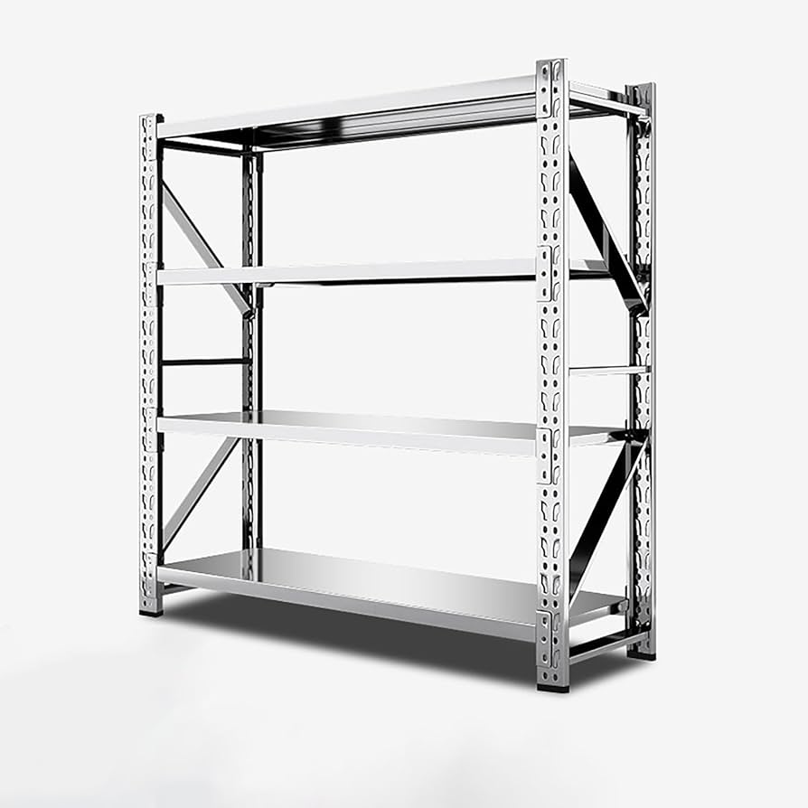 Amazon｜FVTVHEV スチールラック メタルラック 4段 耐荷重600kg 高さ