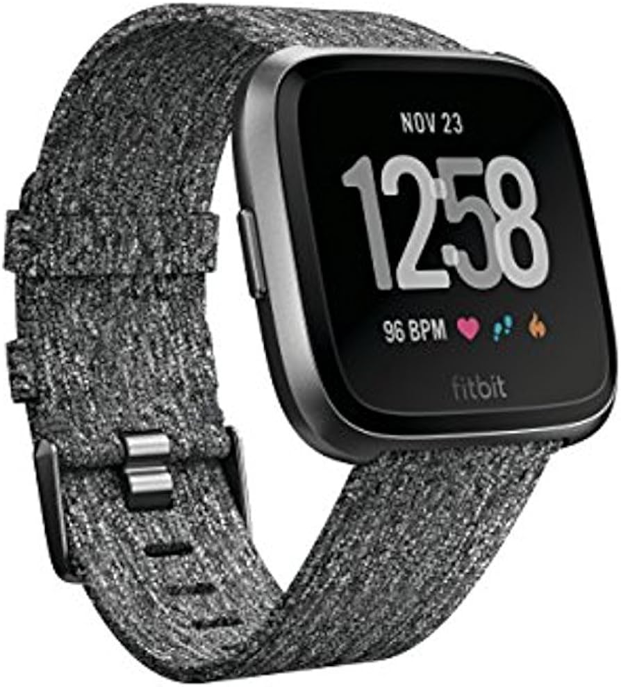 Amazon.com: Fitbit Versa Special Edition Smart Watch, Charcoal