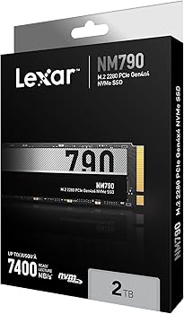 Lexar 2TB NM790 SSD PCIe Gen4 NVMe M.2 2280 Internal Solid State
