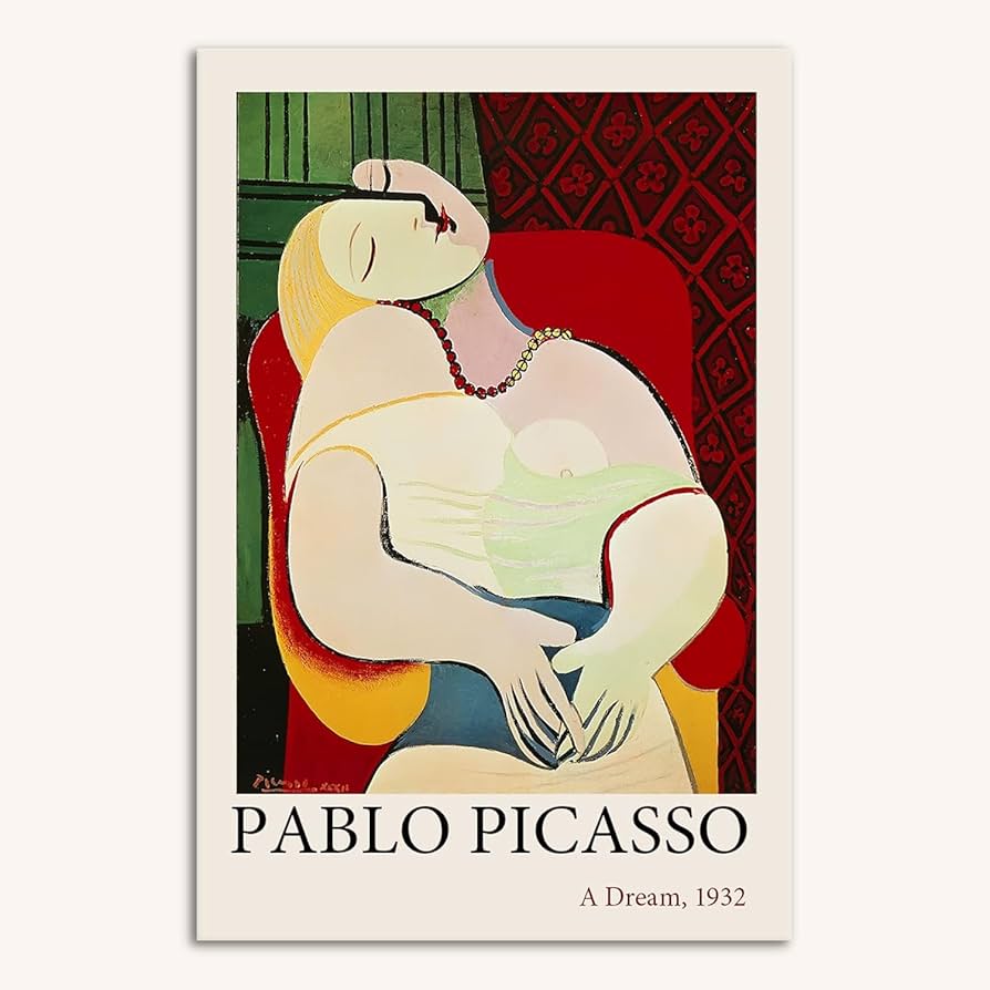 Amazon.co.jp: パブロ・ピカソ夢のポスターパブロ・ピカソキャンバス