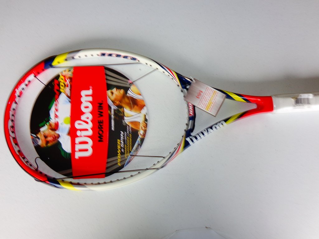 Wilson Steam 100 Blx WRT71301U4 Tennis Racket Red/Yellow/White
