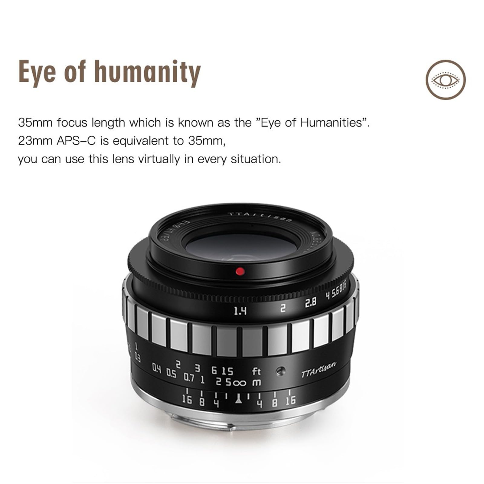 Amazon.co.jp: TTARTISAN 23mm F1.4 APS-C 広角マニュアルフォーカス