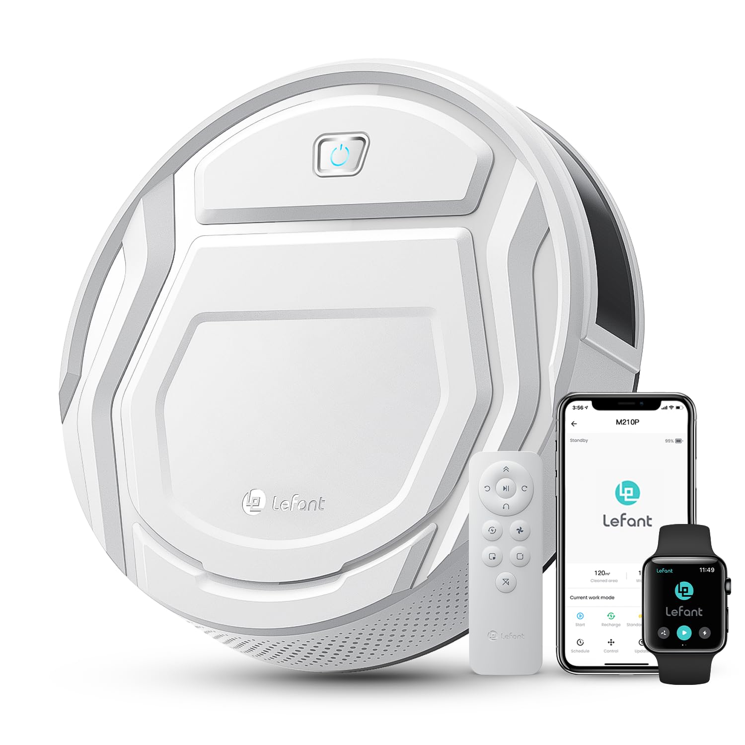 Amazon | Lefant M210P ロボット掃除機「コンパクト設計 2200Pa強力