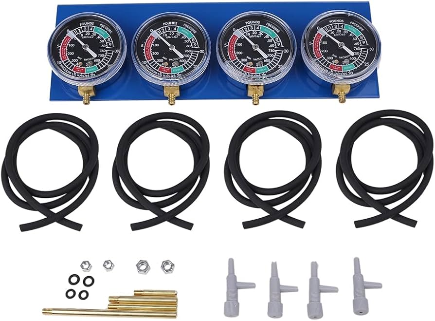 Amazon.co.jp: バイク キャブレター 4連 バキュームゲージ 同調 CB CBX