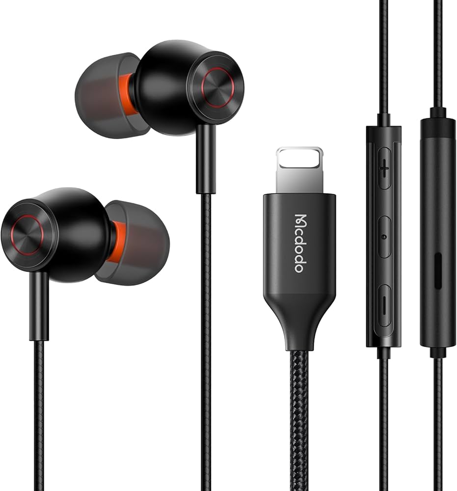 Amazon.co.jp: Mcdodo イヤホン 有線 マイク付き ライトニング