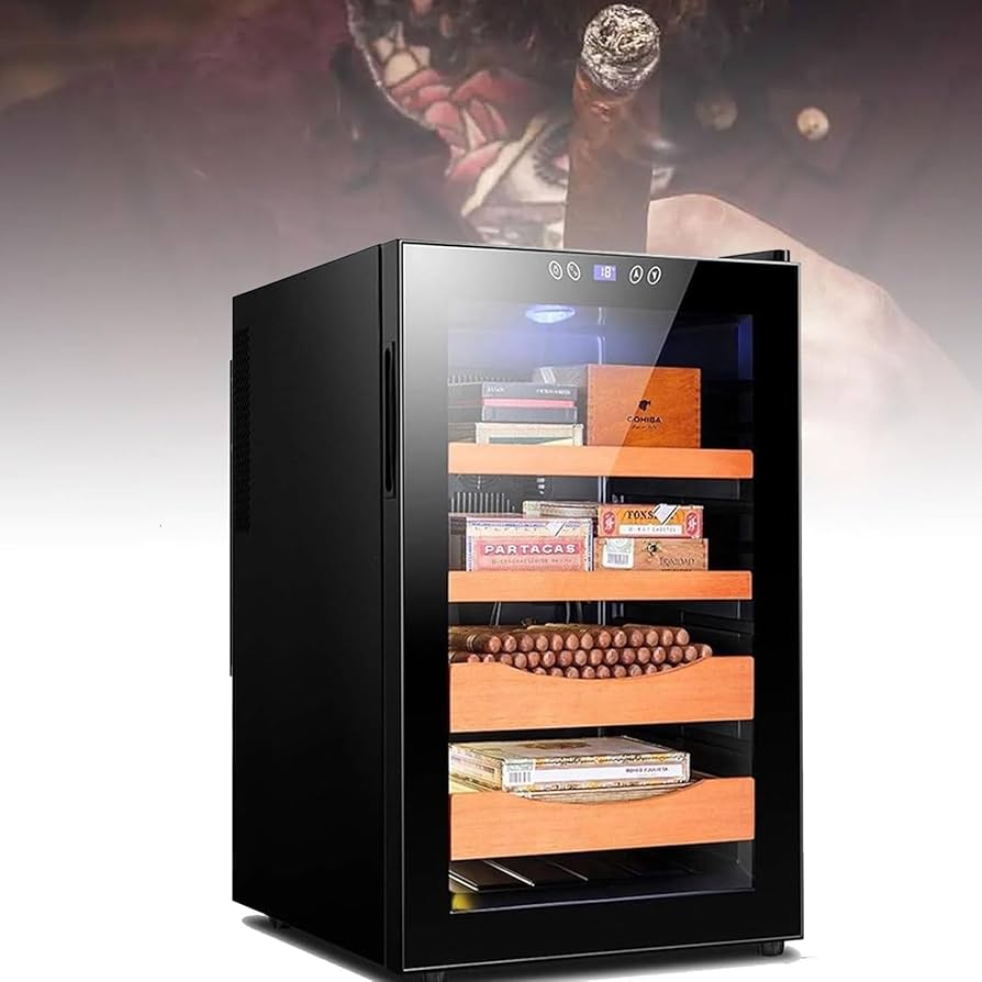 Amazon.co.jp: 葉巻 ヒュミドール キャビネット 70L 電動シガー