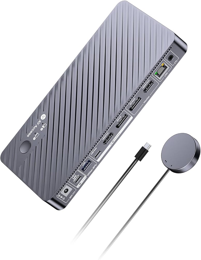 Amazon.com: AV Access 8K KVM Switch 2 Monitors 2 Computers for