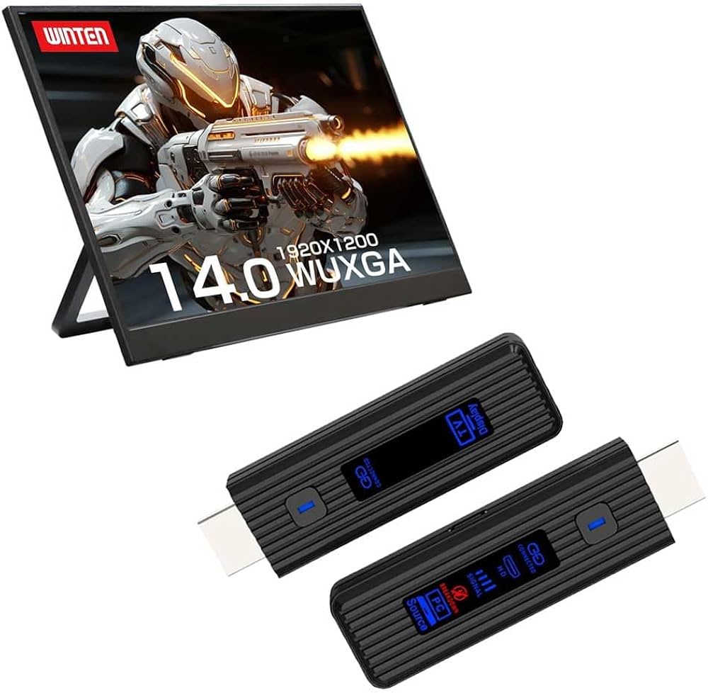 Amazon.co.jp: 【セット買い】 WINTEN モバイルモニター 14インチ