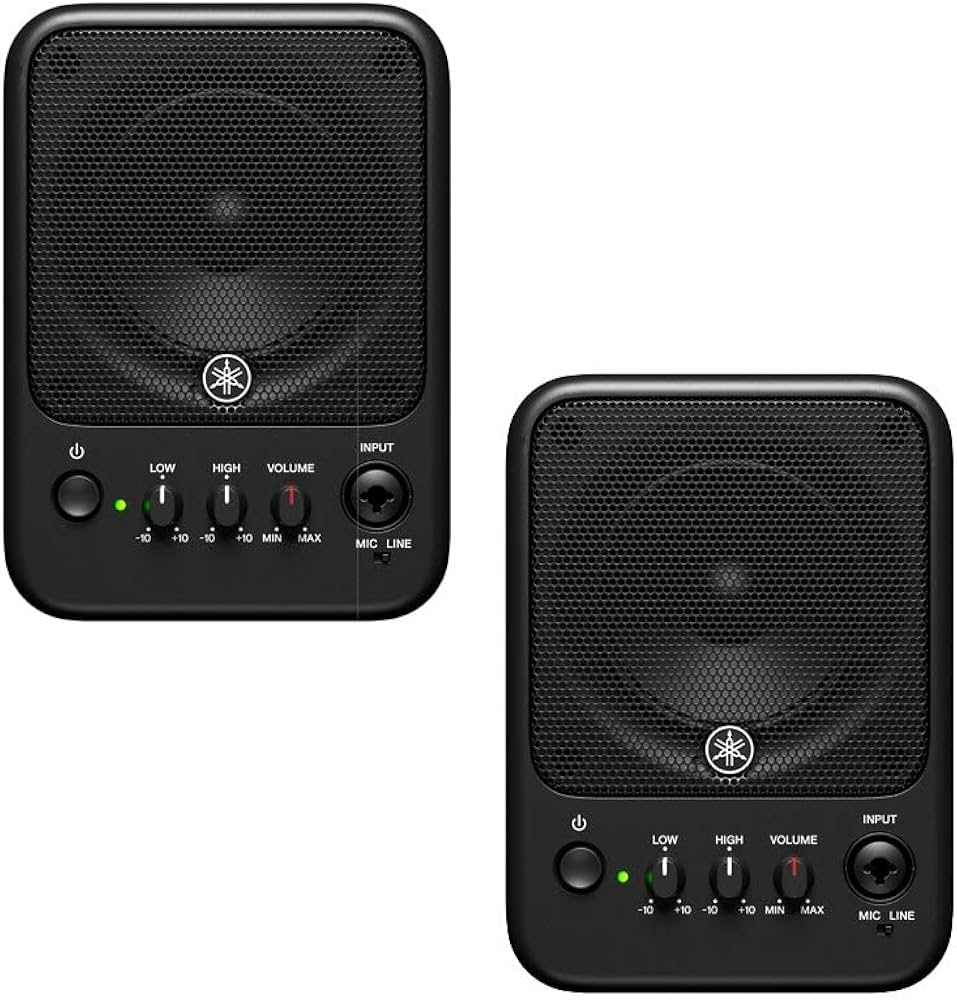 Amazon | ヤマハ MS101-4 パワードスピーカー マイク入力(XLR)も搭載