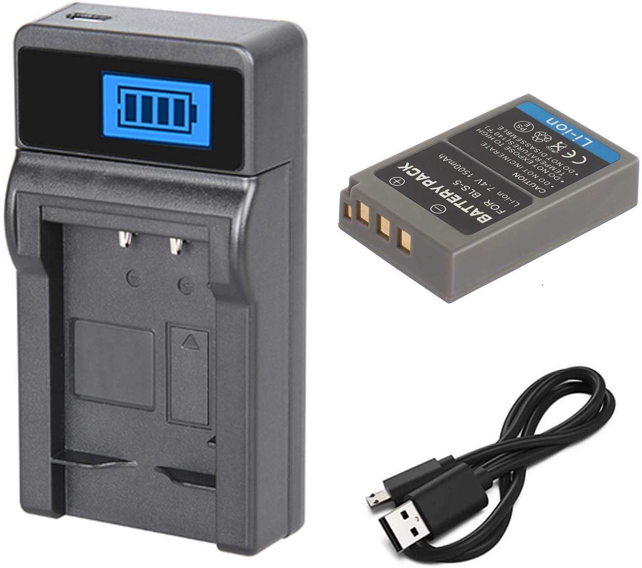 Amazon.com : Battery and LCD USB Charger for Olympus OM-D E-M10