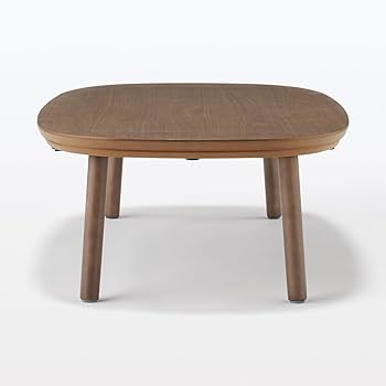Amazon | 無印良品 こたつにもなるローテーブル ダークブラウン 大 幅