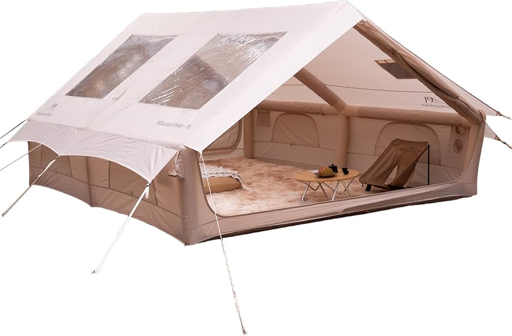 Amazon.co.jp: 【公式】 Mountainhiker エアテント 小屋型 4-6人用