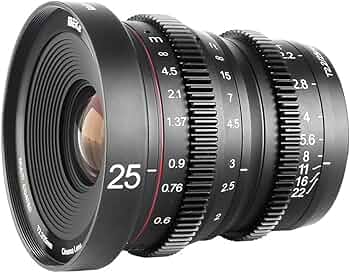 Amazon | Meike MK-25mm T2.2大口径マニュアルフォーカスプライムミニ