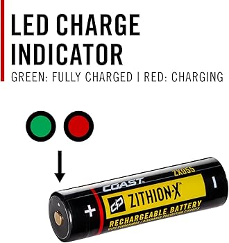 Coast ZX955 ZITHION-X Li-Ion Rechargeable Battery for The EAL18