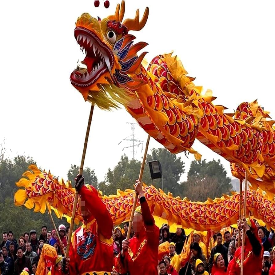 Amazon.com: Dragon Dance 32.8 ft Length Chinese Dragon Dance for 8