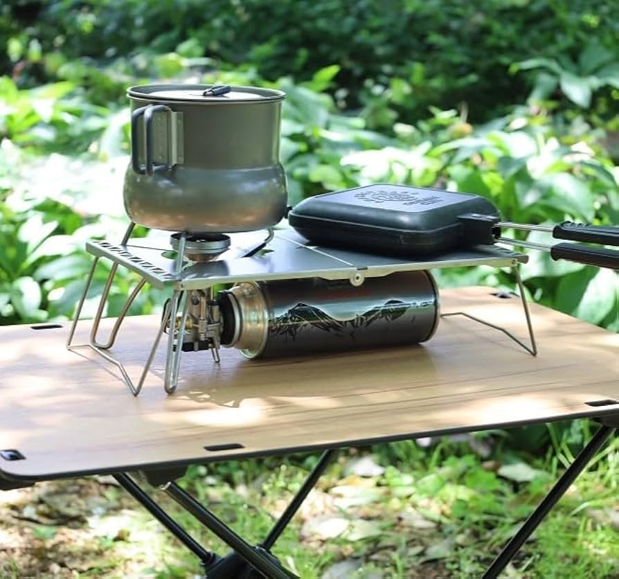 Amazon.co.jp: N-project チタン遮熱テーブル 折畳式 SOTO ST-350