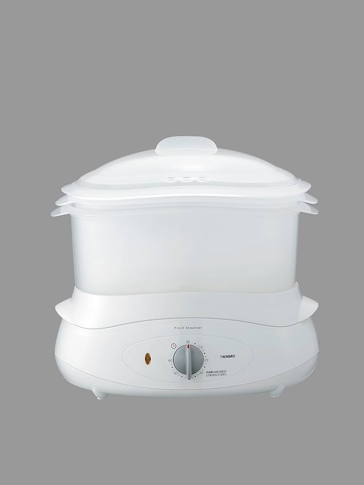 Amazon.co.jp : ツインバード 蒸し器 フードスチーマー ホワイト SP