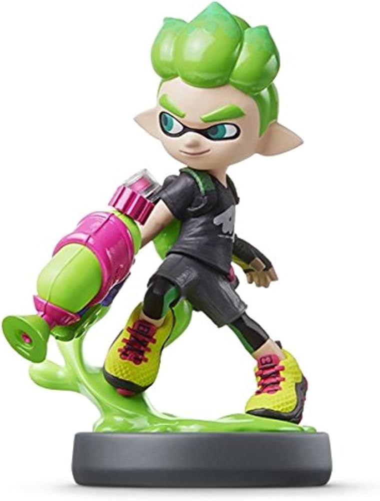 Amazon.co.jp: amiibo ボーイ【ネオングリーン】 (スプラトゥーン