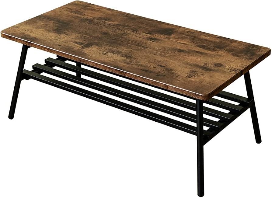 Amazon.co.jp: サカベ Luster80 棚付 折れ脚 センターテーブル