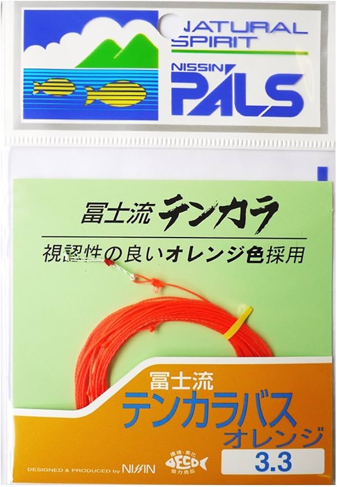 Amazon | 宇崎日新 テンカラ仕掛け 冨士流テンカラバス オレンジ 3.3m