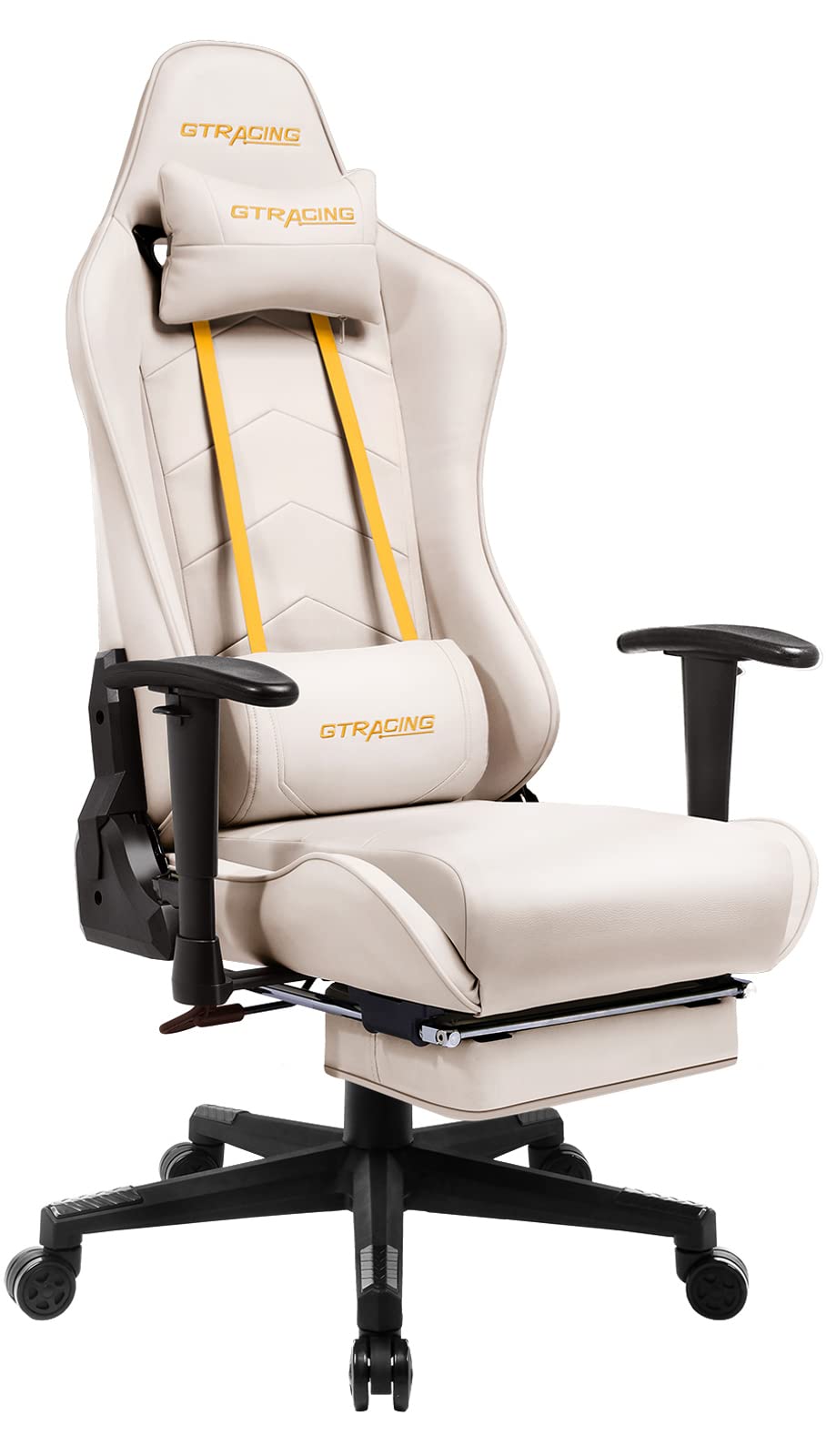 Amazon.co.jp: GTRacing ゲーミングチェア 白 オフィスチェア