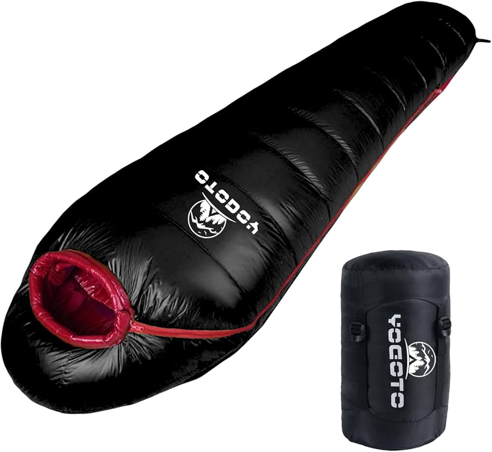 Amazon.co.jp: 【YOGOTO】 ダウン シュラフ 冬用 寝袋 650FP 高級