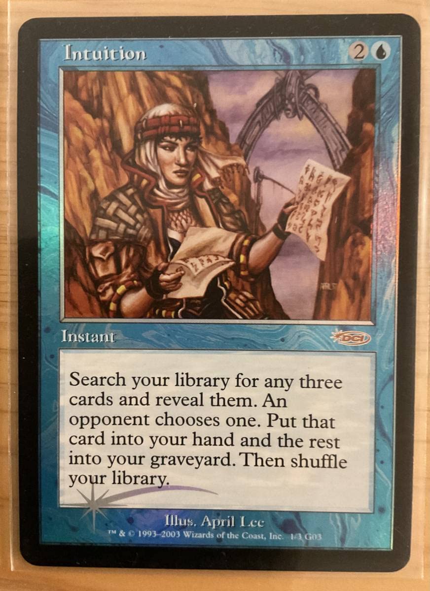 MTG Intuition 直観 英語版 マジックザギャザリング カード 日本語