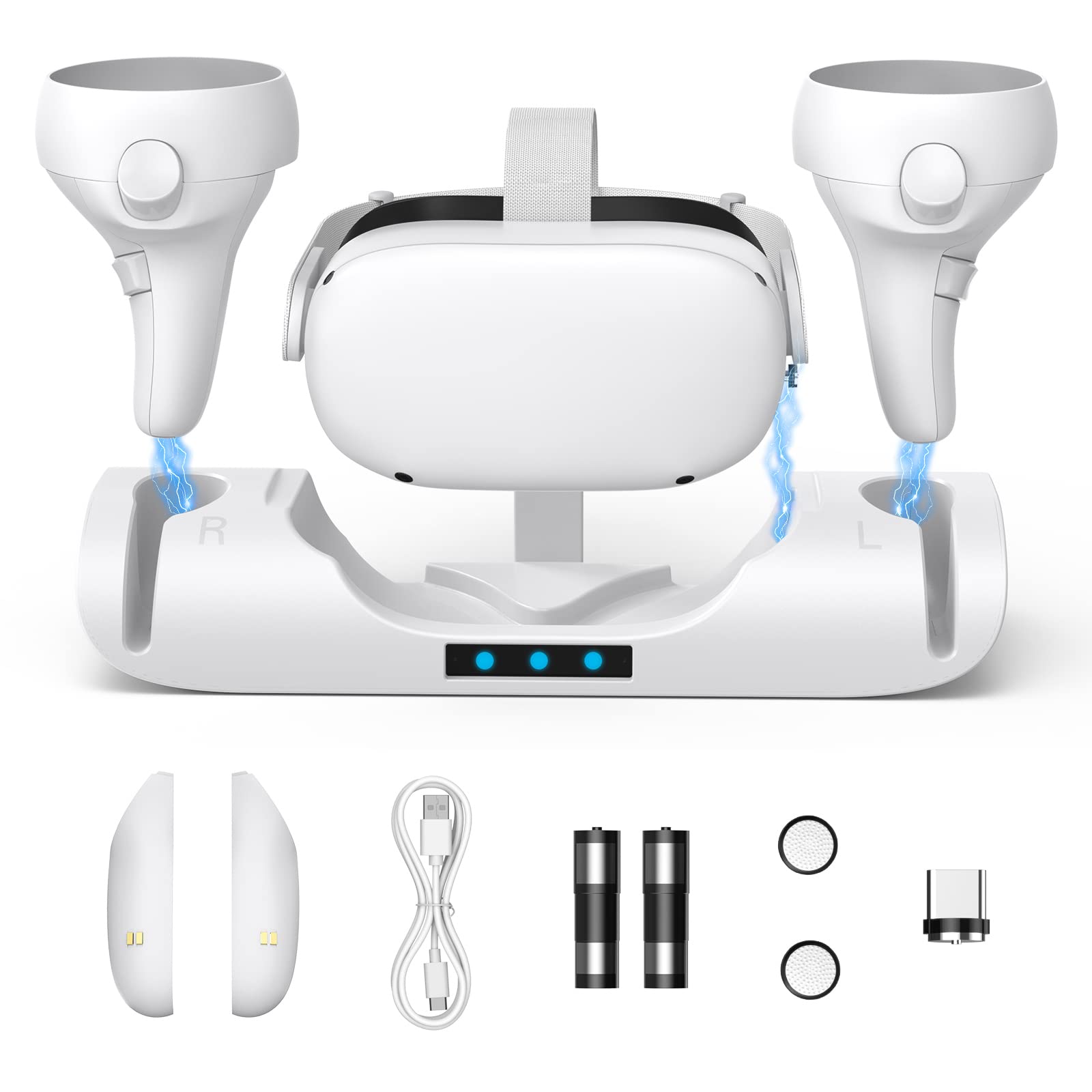 Amazon.com: Upgraded Charging Dock for Oculus Quest 2, Magnetic VR