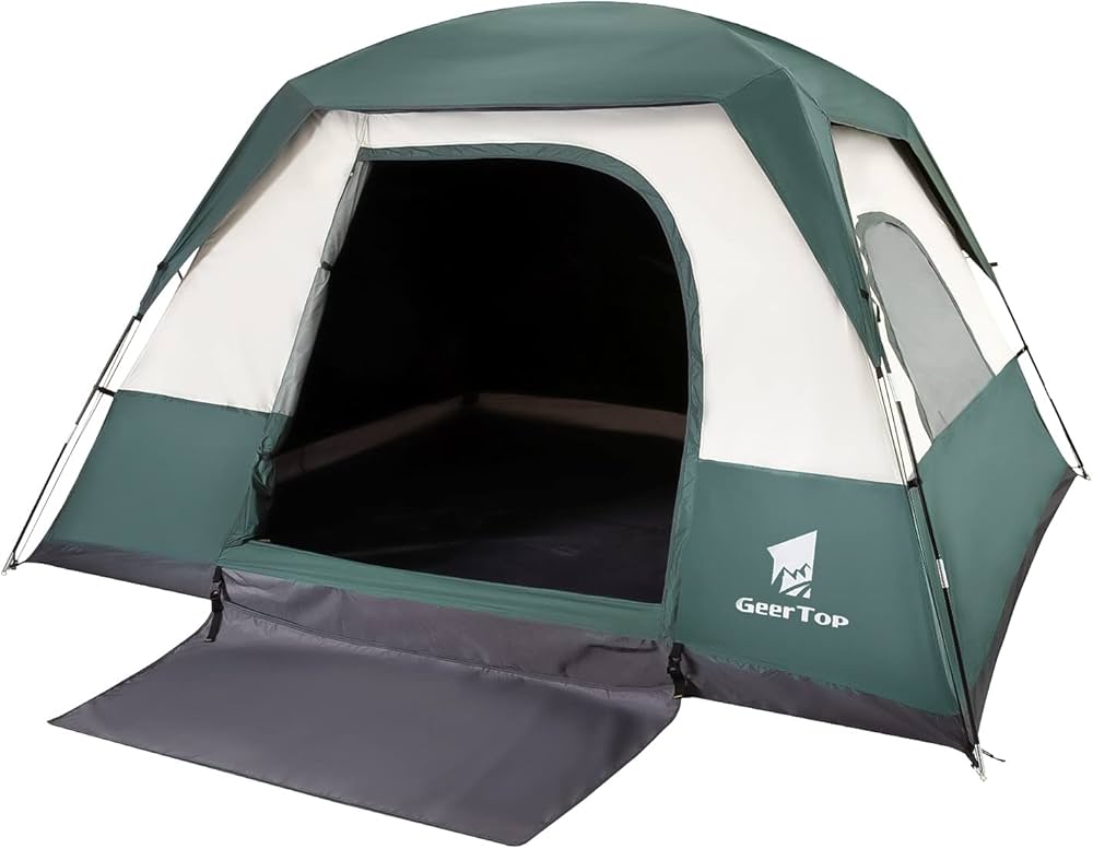 Amazon.co.jp: GEERTOP テント 4〜6人用 キャンプテント ドームテント
