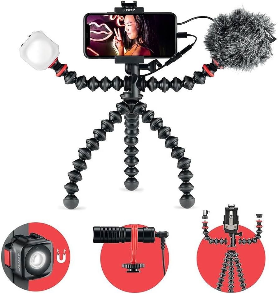 JOBY GorillaPod Mobile Vlogging Kit - Smartphone Rig, Wavo Mobile