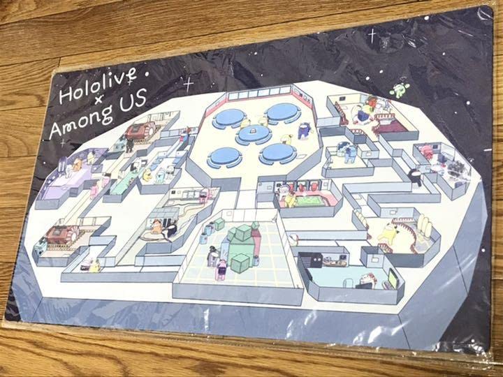 Amazon.co.jp: ホロライブ Among Us アモングアス 白詰草 プレイマット